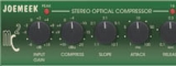 Joemeek
 MC2 Stereo Optical Compressor - stereo optický kompresor